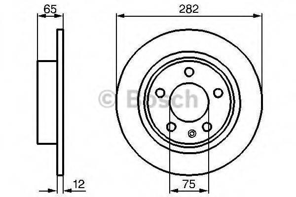 BOSCH 0986478891 Тормозной диск