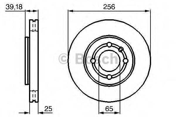 BOSCH 0986479054 Тормозной диск