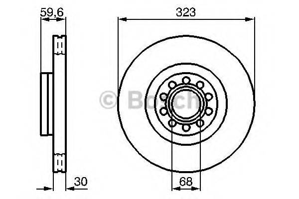 BOSCH 0986479060 Тормозной диск