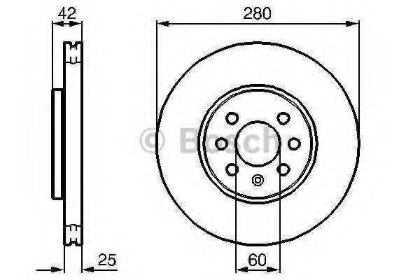 BOSCH 0986479B68 Тормозной диск