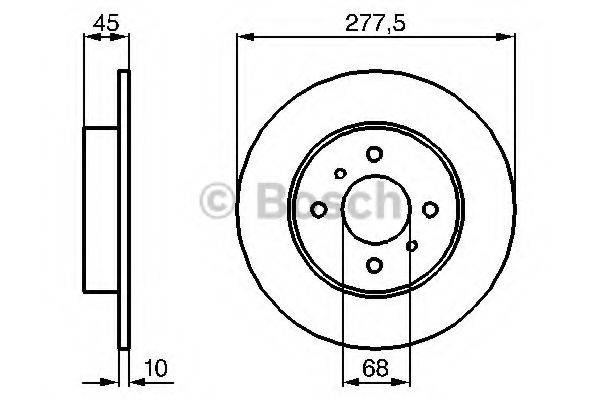 BOSCH 0986479105 Тормозной диск