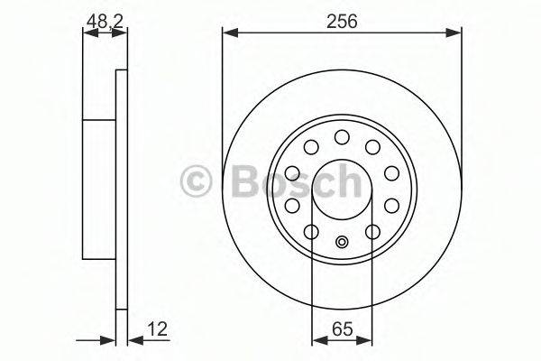 BOSCH 0986479155 Тормозной диск