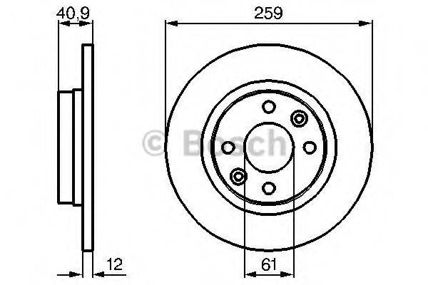 BOSCH 0986479B79 Тормозной диск