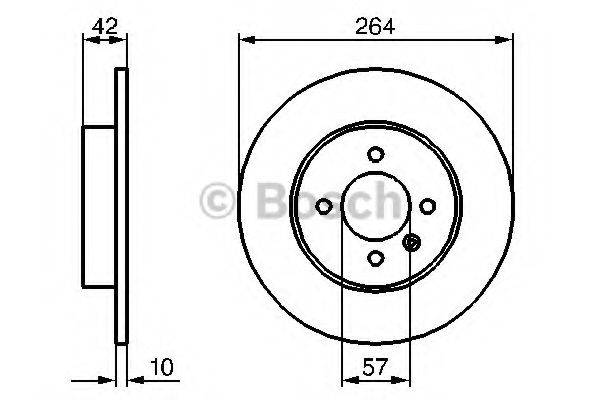 BOSCH 0986479B85 Тормозной диск