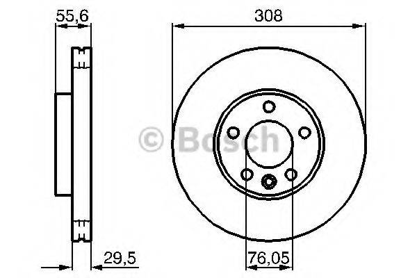 BOSCH 0986479B88 Тормозной диск