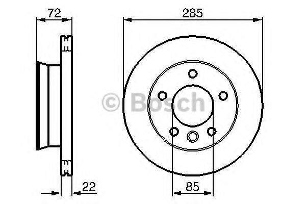 BOSCH 0986479212 Тормозной диск