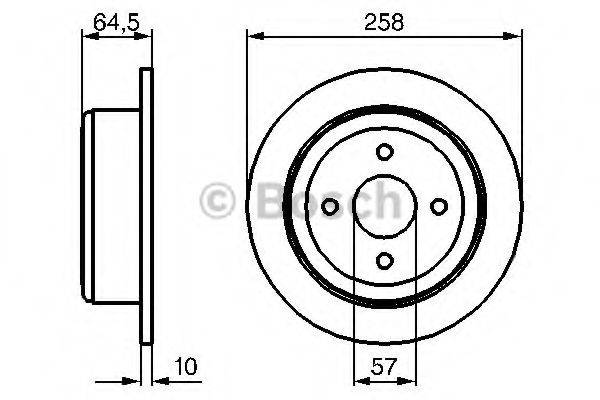 BOSCH 0986479220 Тормозной диск
