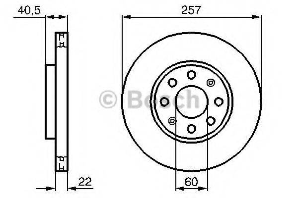 BOSCH 0986479B89 Тормозной диск