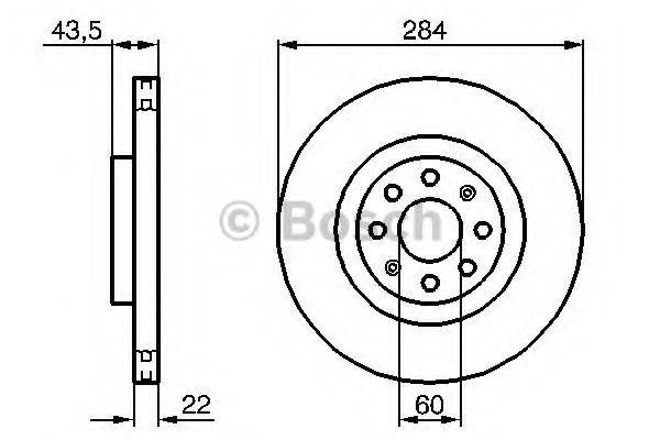 BOSCH 0986479B90 Тормозной диск