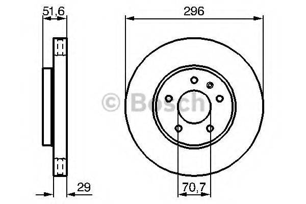 BOSCH 0986479267 Тормозной диск