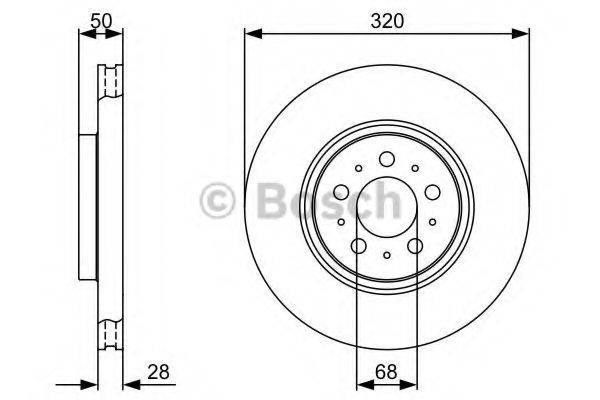 BOSCH 0986479321 Тормозной диск