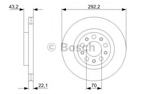 BOSCH 0986479327 Тормозной диск