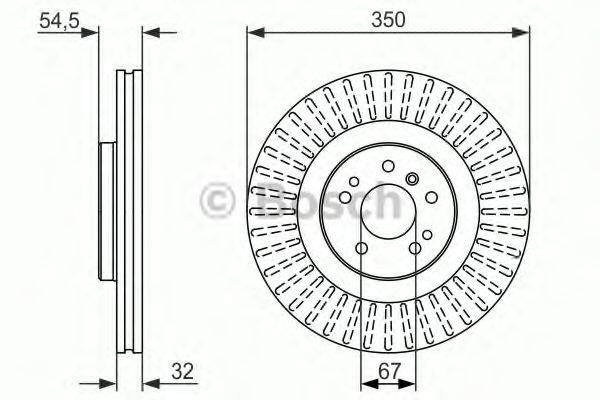 BOSCH 0986479329 Тормозной диск