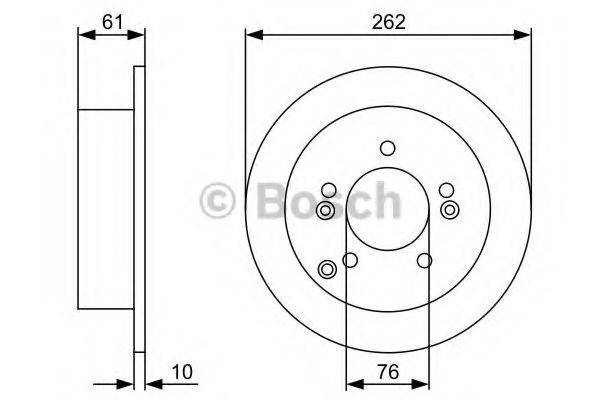 BOSCH 0986479C03 Тормозной диск