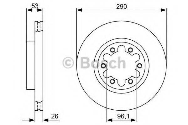 BOSCH 0986479355 Тормозной диск