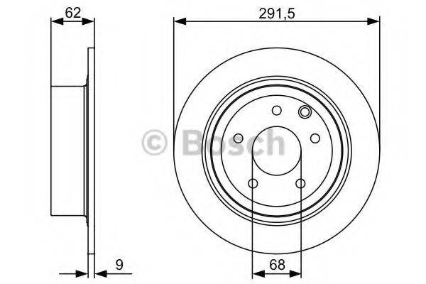 BOSCH 0986479C60 Тормозной диск