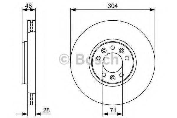 BOSCH 0986479C53 Тормозной диск