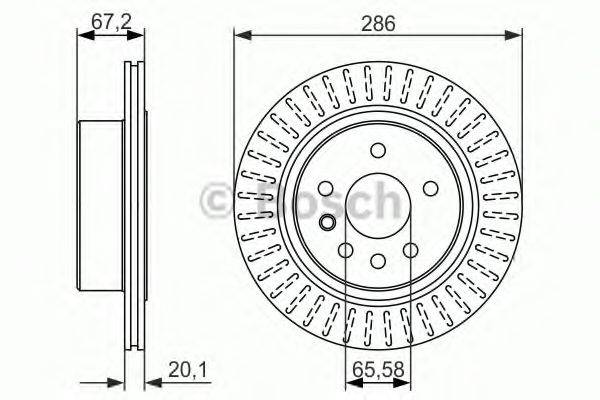 BOSCH 0986479394 Тормозной диск