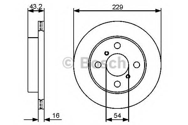 BOSCH 0986479417 Тормозной диск