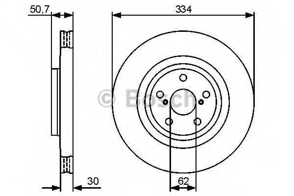 BOSCH 0986479426 Тормозной диск