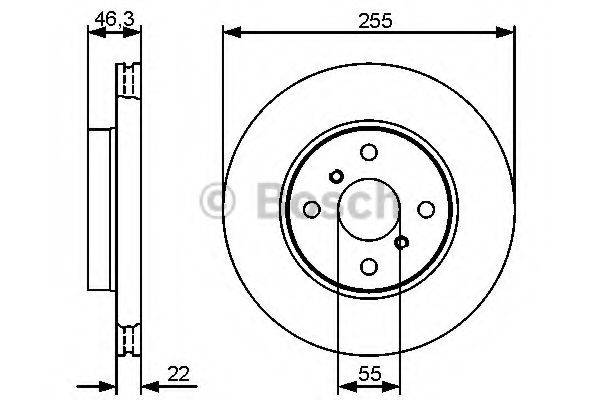 BOSCH 0986479430 Тормозной диск