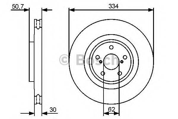 BOSCH 0986479433 Тормозной диск