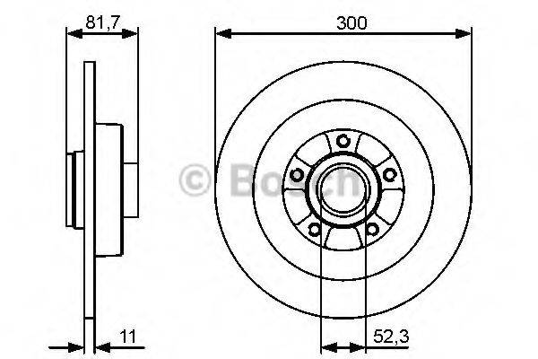 BOSCH 0986479446 Тормозной диск