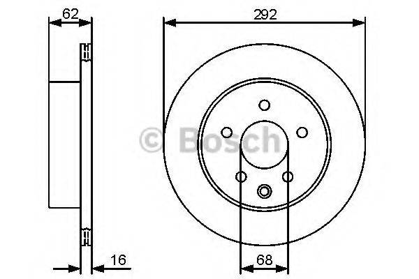 BOSCH 0986479C12 Тормозной диск