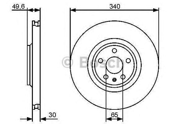 BOSCH 0986479464 Тормозной диск