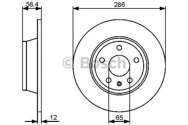 BOSCH 0986479465 Тормозной диск