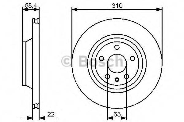 BOSCH 0986479466 Тормозной диск