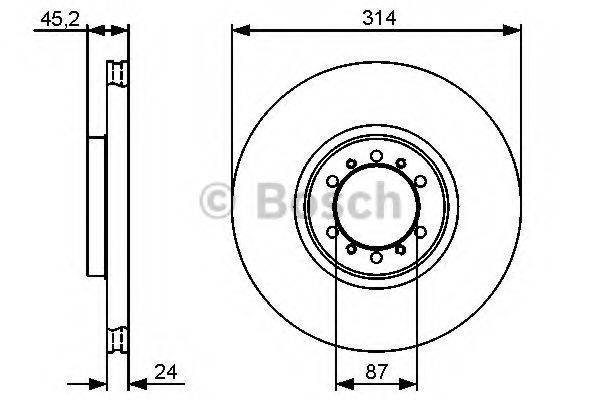 BOSCH 0986479469 Тормозной диск