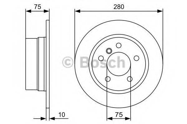 BOSCH 0986479494 Тормозной диск