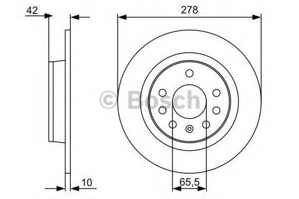 BOSCH 0986479515 Тормозной диск