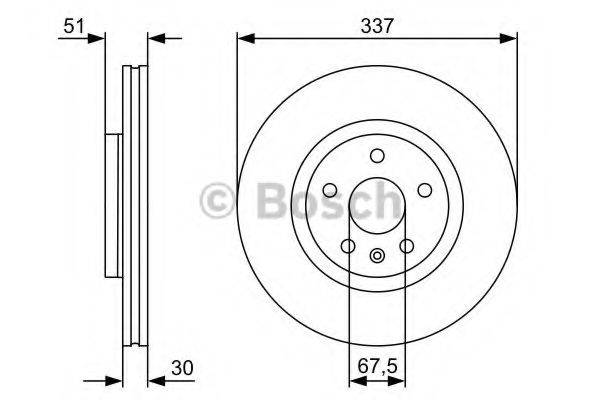 BOSCH 0986479545 Тормозной диск