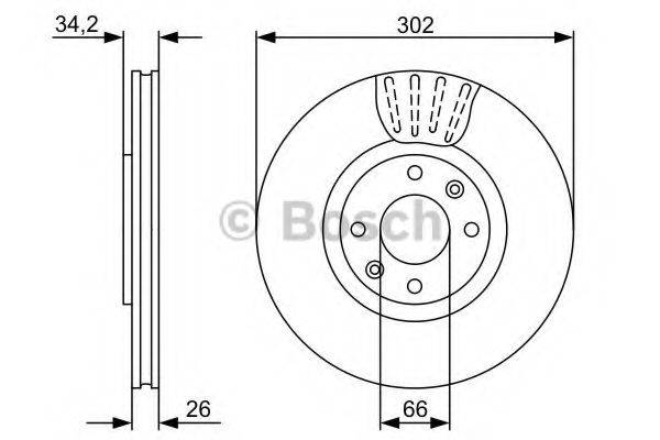 BOSCH 0986479548 Тормозной диск