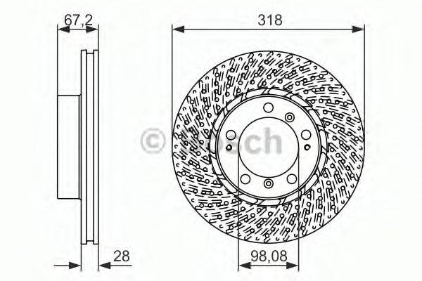 BOSCH 0986479549 Тормозной диск