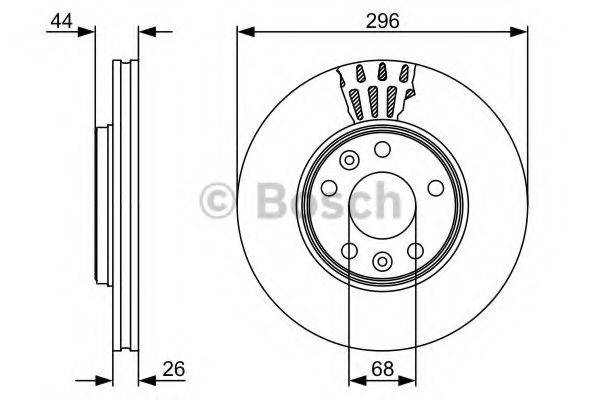 BOSCH 0986479551 Тормозной диск