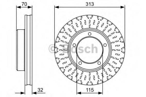 BOSCH 0986479567 Тормозной диск