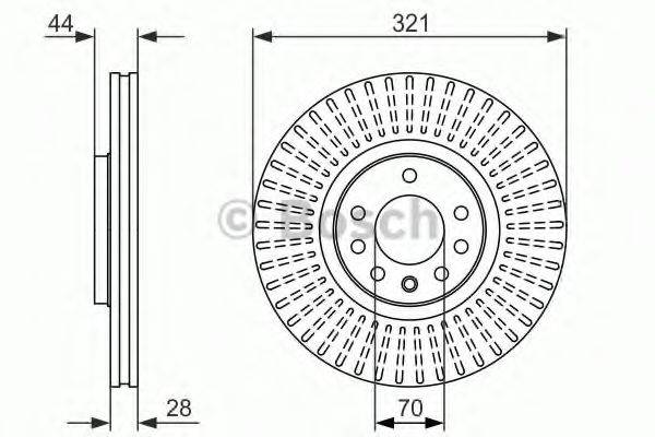 BOSCH 0986479571 Тормозной диск