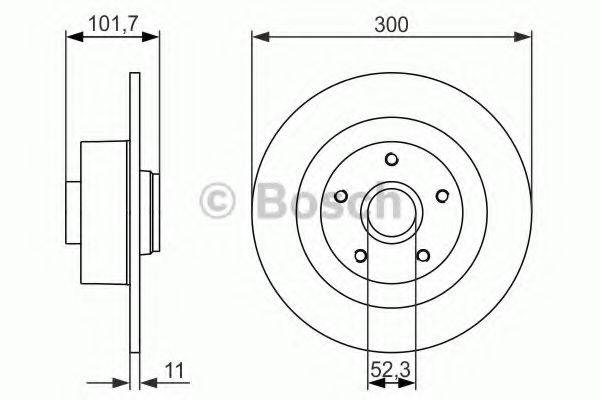 BOSCH 0986479573 Тормозной диск