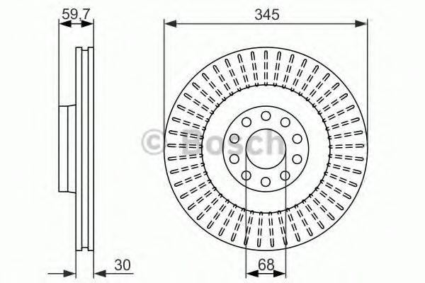 BOSCH 0986479589 Тормозной диск