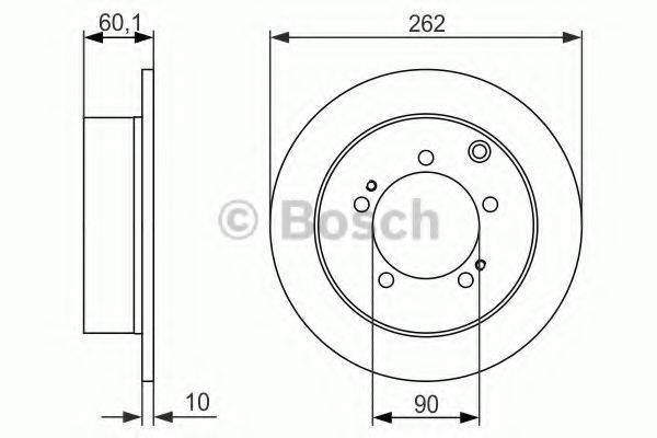 BOSCH 0986479603 Тормозной диск