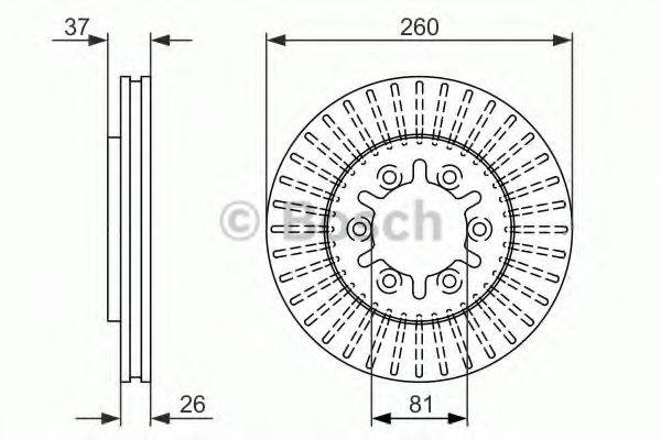 BOSCH 0986479605 Тормозной диск