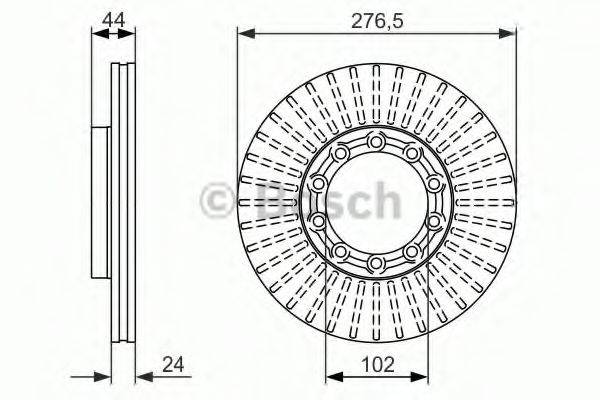 BOSCH 0986479609 Тормозной диск