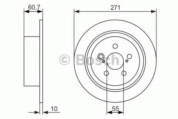 BOSCH 0986479613 Тормозной диск