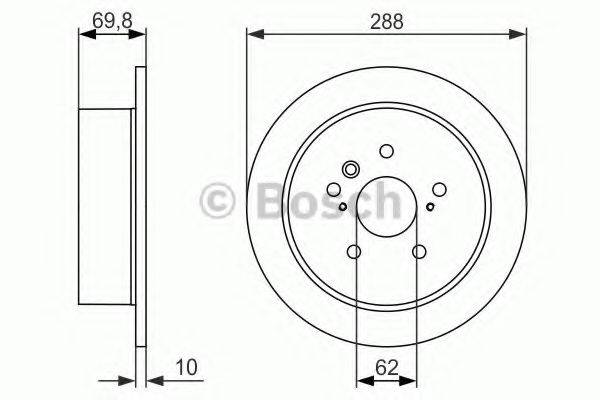 BOSCH 0986479614 Тормозной диск