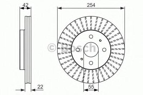 BOSCH 0986479685 Тормозной диск