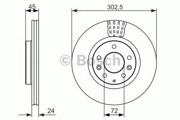 BOSCH 0986479700 Тормозной диск