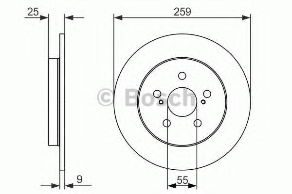 BOSCH 0986479721 Тормозной диск